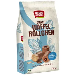Rosengarten Dinkel-Waffelröllchen Vollmilch bio