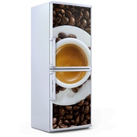 Kühlschrankdekoration  60x180 cm  Aufkleber auf dem Kühlschrank - Kaffee Bohne Espresso