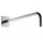 HSK Wandarm gebogen mit Rosette Softcube Chrom