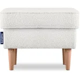 Konsimo Sitzhocker Stralis 41 x 43 x 56 cm Weiß