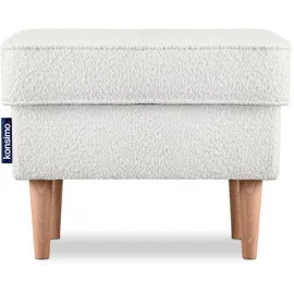 Konsimo Sitzhocker Stralis 41 x 43 x 56 cm Weiß