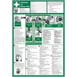 Aushang, Anleitung zur Ersten Hilfe - praxisbewährt - 410x595x1.5 mm Kunststoff