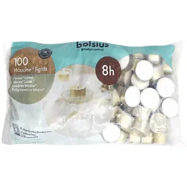 Bolsius Teelichter 100 St. gold/weiß