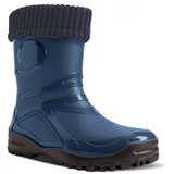 Demar Gummistiefel Damen gefüttert winter Rutschfest Wasserdicht Gummistiefel blau 38 EU