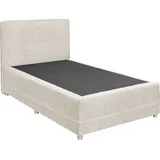 ED EXCITING DESIGN Boxspringbett »Luanda«, wahlweise mit Matratze und Topper, beige