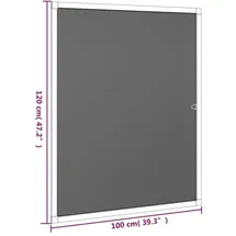 vidaXL Insektenschutz Fenster 100 x 120 cm Weiß