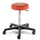Prova Nova GmbH Rollhocker Comfort 4400, Sitzhöhe ca. 54-73 cm, Rundsitz Ø 33 cm, Rollen/Bodengleiter:weiche Radbandage, Polsterdekor:Dekor Feuer