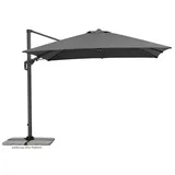 Schneider Schirme Pendelschirm Rhodos Twist 25 300 x 300cm Polyester Grau Anthrazit cm