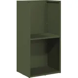 vidaXL Kaminholzregal Kaltgewalzter Stahl 40 x 30 x 80 cm Olivgrün