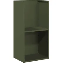 vidaXL Kaminholzregal Kaltgewalzter Stahl 40 x 30 x 80 cm Olivgrün