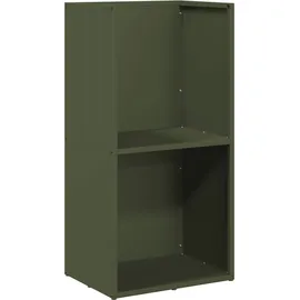 vidaXL Kaminholzregal Kaltgewalzter Stahl 40 x 30 x 80 cm Olivgrün