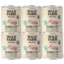 WILD FARM Pastete Lachs&Fisch 6x800g glutenfreies Hundefutter
