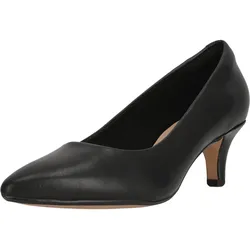 Pumps CLARKS "Linvale", Damen, Gr. 39, schwarz, Leder, klassisch, Schuhe, im simplen Look mit Komfort-Fußbett