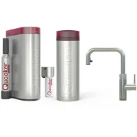 quooker deutschland gmbh Quooker Flex Square, PRO3 & CUBE, Voll-Edelstahl, FXSSST PRO3 CUBE2, **inkl. CUBE Filter Starter Set** inkl. 7 JAHRE GARANTIE