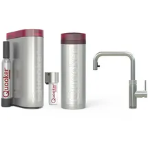 quooker deutschland gmbh Quooker Flex Square, PRO3 & CUBE, Voll-Edelstahl, FXSSST PRO3 CUBE2, **inkl. CUBE Filter Starter Set** inkl. 7 JAHRE GARANTIE