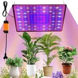 Pflanzenlampe LED Vollspektrum 225 LEDs 1000W Pflanzenleuchte Hängend mit 4 Aufhängehaken Pflanzenlicht Anzucht Wachstumslampe LED Grow Light für Pflanzen Gemüse Blume (Rot+blau+weiß)