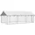 vidaXL Hundezwinger 400 x 200 x 150 cm Stahl Silber
