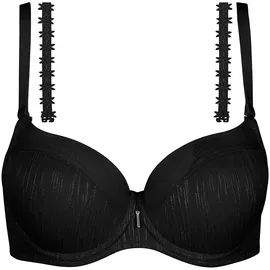 LISCA Schalen-BH "Schalen BH Gracia", Damen, Gr. 80, Cup G, schwarz, Stoff, Obermaterial: 81% Polyamid PA. 16% Elasthan EL. 3% Polyester PES., BHs Schalen-BH