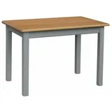 Grau Küchentisch Esstisch Speisetisch Tisch Kiefer Neu Farbe Alder - 80 x 80 cm