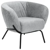 Lomoco Cocktailsessel, Grau, Metall, 79x71x74 cm, Fußauswahl, Lederauswahl, Stoffauswahl, Wohnzimmer, Sessel, Cocktailsessel