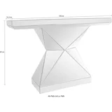 SalesFever Designer Konsole Konsolentisch 120 x 35,5 x 81 cm silber