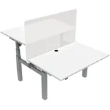 Stier Elektrisch höhenverstellbarer Team-Schreibtisch 501-88 180x80cm Weiß mel. 65-125cm