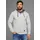 MAN'S WORLD Kapuzensweatjacke Herren grau-melange 5XL