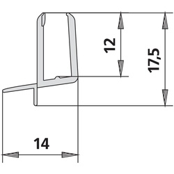 Kermi 4269 2x Dichtleiste 4mm R Können bei Montage gekürzt werden 2534092