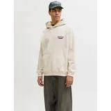 JACK & JONES Hoodie mit Print Weiß S