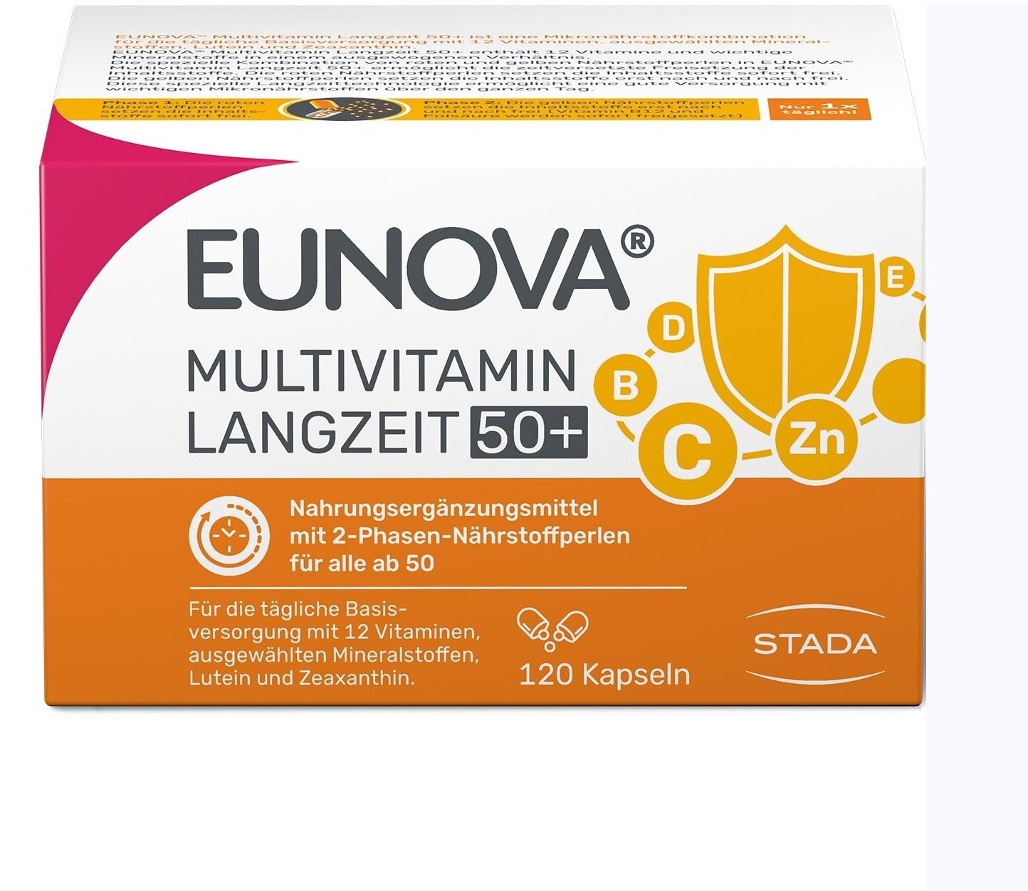 Eunova® Langzeit 50+ - Multivitaminpräparat für Menschen ab 50 Jahren