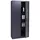 Mendler Aktenschrank HWC-H17, Stahlschrank Büroschrank Schrank, 2 Türen abschließbar Metall ~ 185x90x40cm dunkelgrau