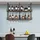 [en.casa] Weinregal 120 x 30 x 85 cm Schwarz/Walnussoptik