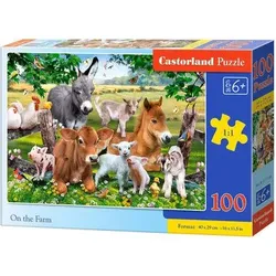 CASTORLAND B-111138 Puzzle 100 Teile On the Farm