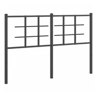VidaXL Kopfteil Metall Schwarz 135 cm