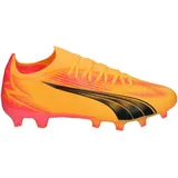 Puma Ultra Match FG/AG Fußballschuhe, Sun Stream Puma Black Sunset Glow, 43 EU