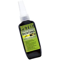 PETEC 97217 Rohrdichtung Gewindedichtung gelb hochfest Flasche 50g Dichtung Dichten