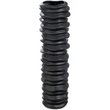 Casablanca by Gilde Bodenvase CASABLANCA BY GILDE "Bodenvase "Rillo", schwarz, B:20cm H:78cm T:20cm, Keramik, Vasen