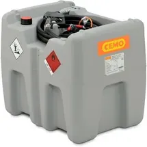 Cemo Tankanlage Polyethylen 210 l blau mobil mit 12V E-Pumpe und Zapfpistole