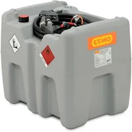 Cemo Tankanlage Polyethylen 210 l blau mobil mit 12V E-Pumpe und Zapfpistole