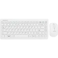 Perixx PERIDUO-707 PLUS W, US-LAYOUT, Tastatur + Maus, Mini, USB Funk, weiß