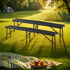 [en.casa] Mark 180 x 25 x 43 cm Schwarz
