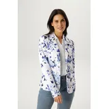 Aniston SELECTED Jerseyblazer floral Blau/Weiß 46