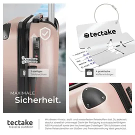 Tectake Cleo Koffer-Set 4-tlg. gold