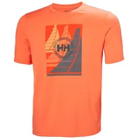 HELLY HANSEN Race Sailing Kurzarm-t-shirt - Bonfire - L