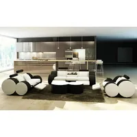 Xlmoebel Sofa Sofa-Set aus Leder mit USB-Anschluss, bestehend aus einer, Hergestellt in Europa weiß