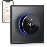 Irishom Smart WiFi Thermostat for Water/Gas Boiler, Programmable Button Control Per Week/Mobile App/Voice Control, Compatible with Alexa/Google Home