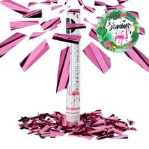 Relaxdays Party Popper 40 cm 4 St. Pink