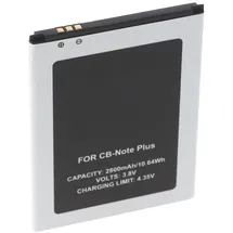 AccuCell Li-Ion-Akku 2800mAh 3.8 Volt für Handy, Smartphone Cubot Note Plus