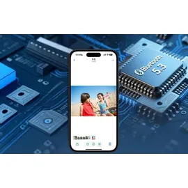 Colmi V03 Smart Glasses, Smarte Brille mit 8MP Kamera, Audio, Bluetooth 5.3, IP65 - Ausführung: Blue Light, Runder Rahmen