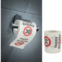 CEPEWA Toilettenpapier Toilettenpapier Happy Birthday 30.Geburtstag Roomando